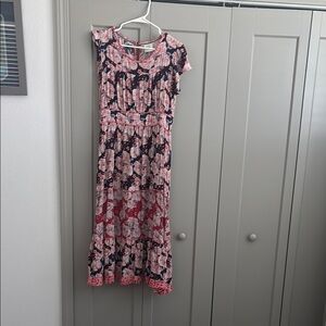 Knox Rose Pink and Black Floral Dress